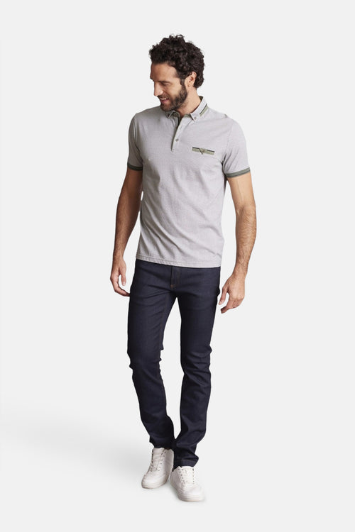 Heren tops polo korte mouw Brun - DELAHAYE