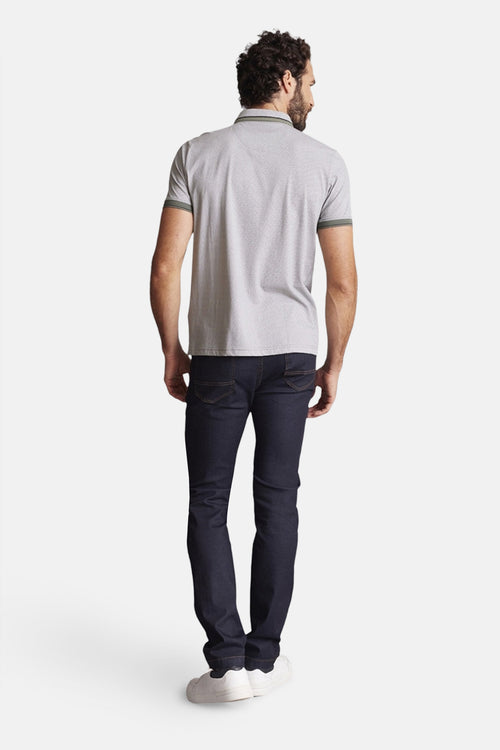 Heren tops polo korte mouw Brun - DELAHAYE