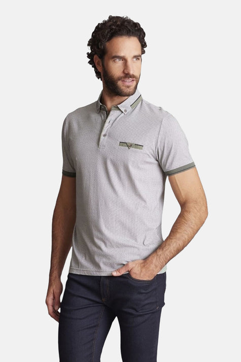 Heren tops polo korte mouw Brun - DELAHAYE