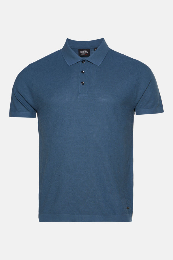 Heren tops polo korte mouw Gris - DELAHAYE