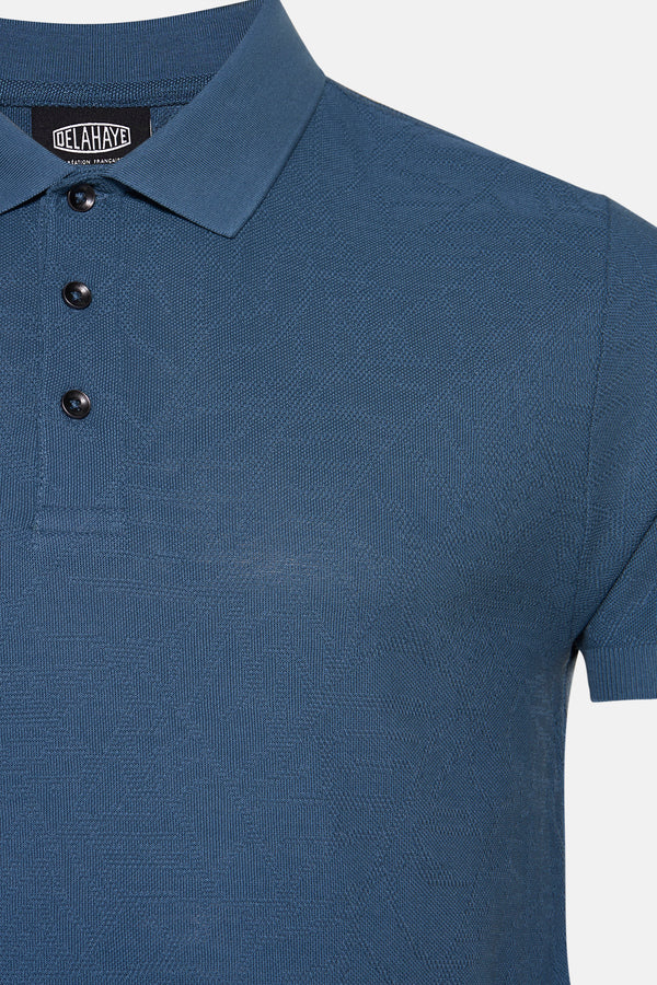 Heren tops polo korte mouw Gris - DELAHAYE