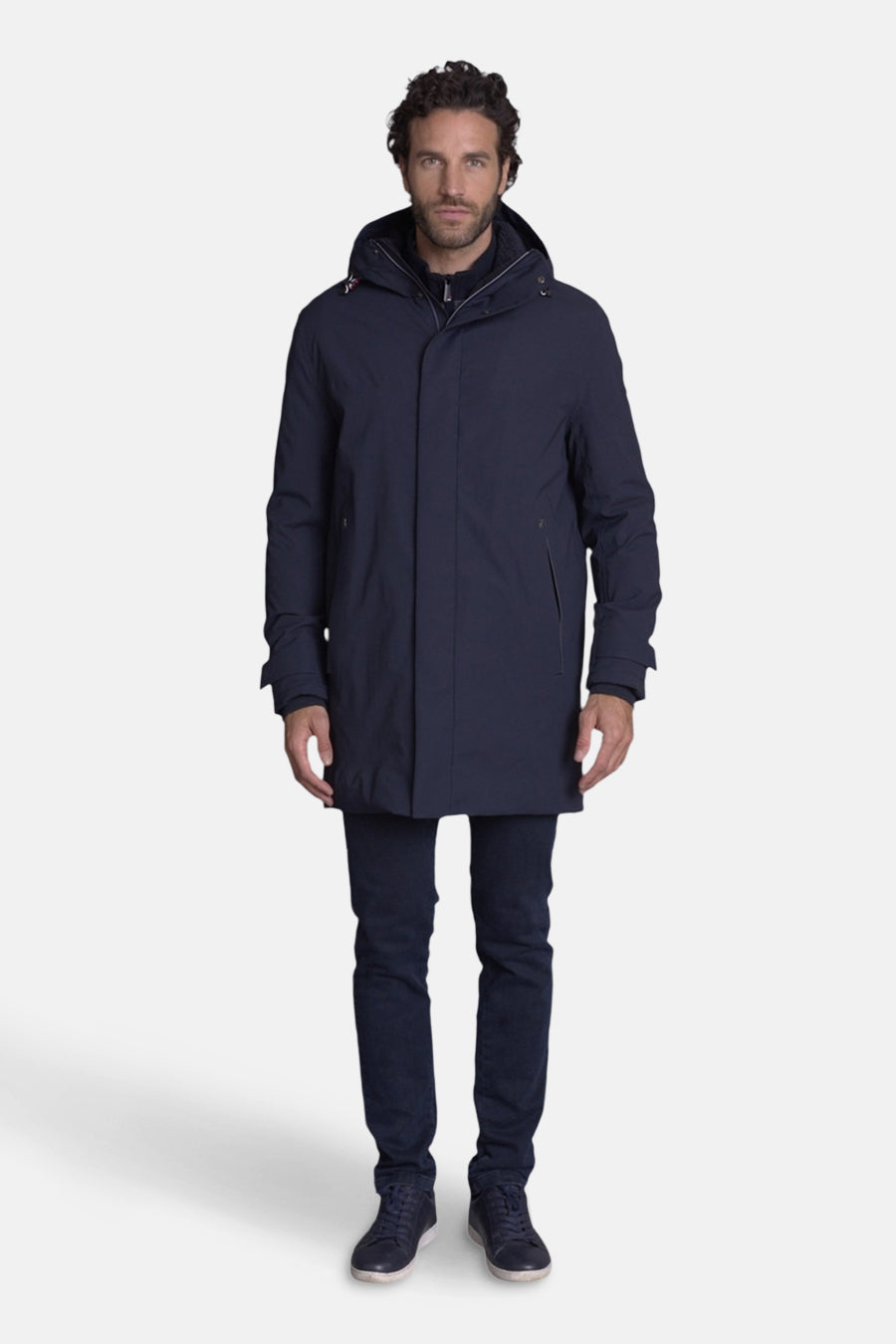 Jas (lang) blauw - DELAHAYE