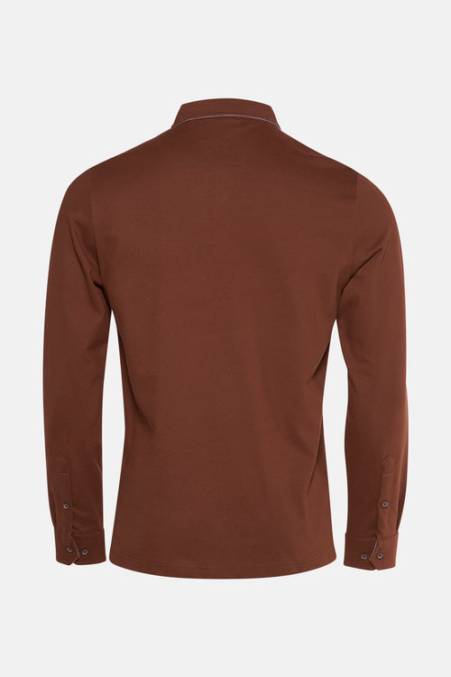 Polo met korte mouwen - bruin