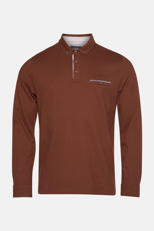 Polo met korte mouwen - bruin