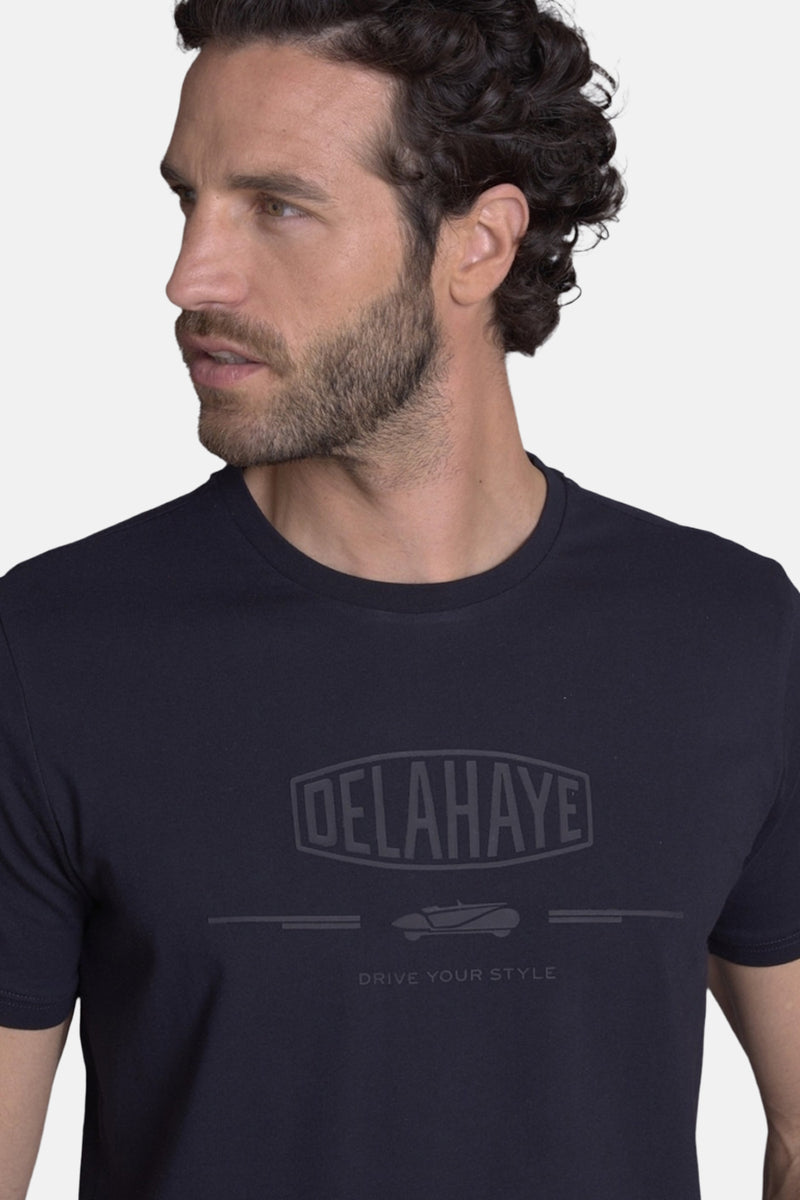 Heren tops T-shirt divers blauw - DELAHAYE