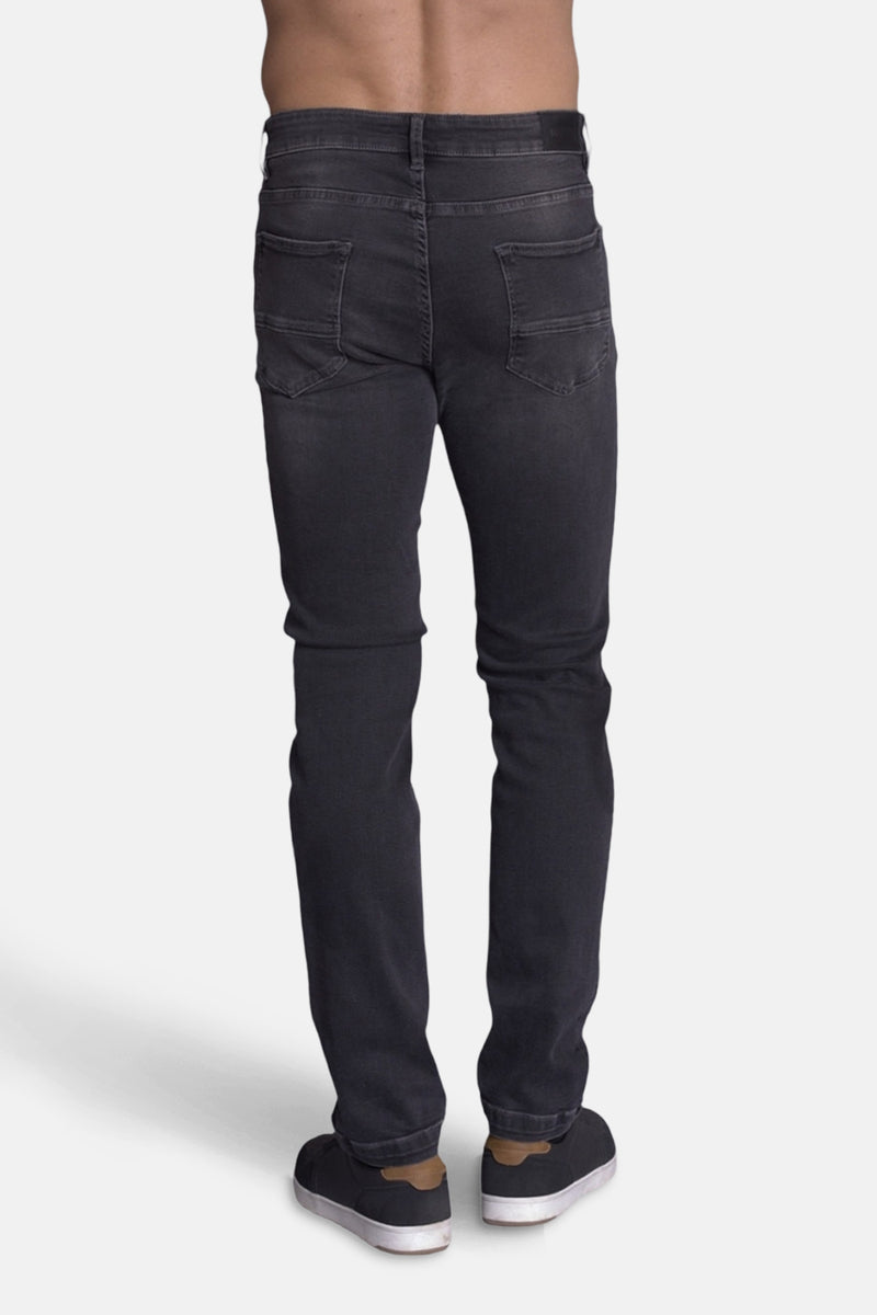Jeans slim dark grey denim - DELAHAYE