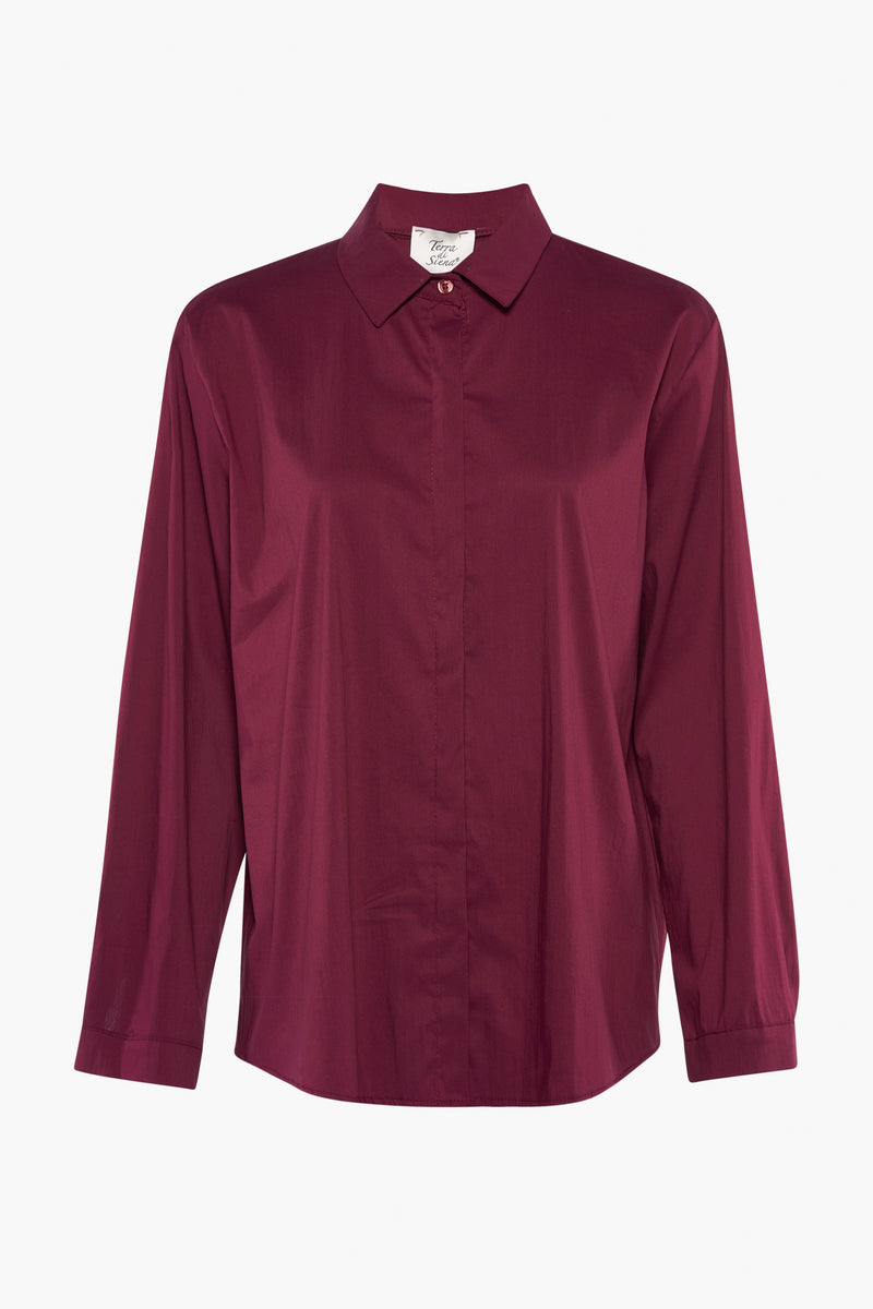 Hemd met lange mouwen - rood