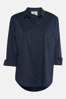 Hemd (lange mouwen) blauw - Terra di Siena