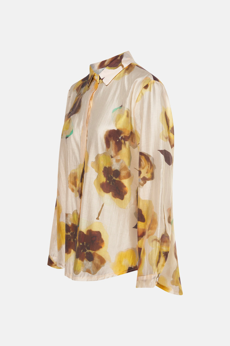 Hemd met lange mouwen - Beige