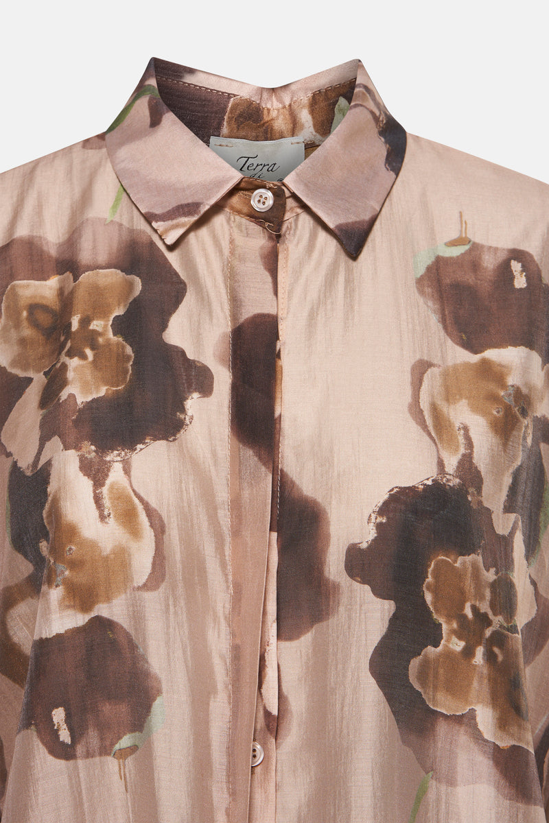 Hemd met lange mouwen - Bruin