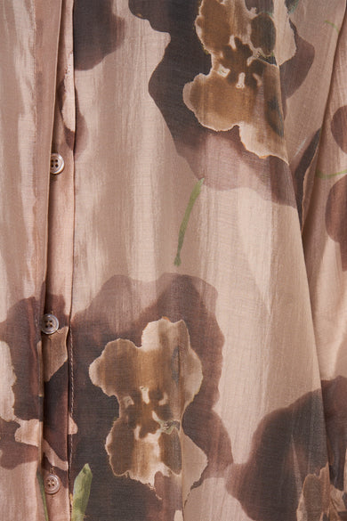 Hemd met lange mouwen - Bruin