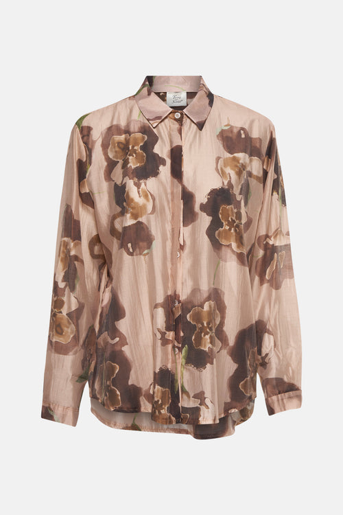 Hemd met lange mouwen - Bruin