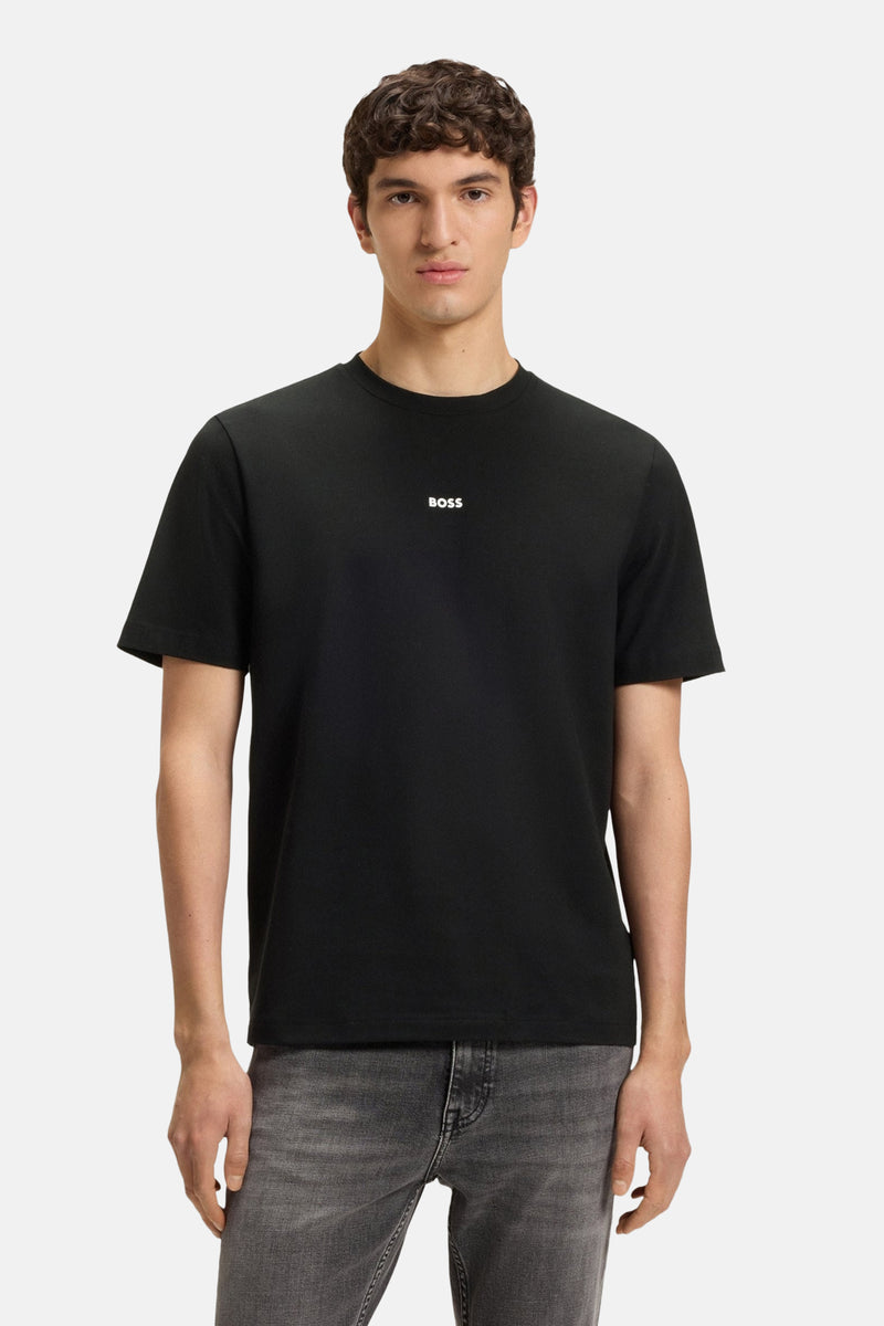 T-shirt (korte mouwen) Zwart - BOSS ORANGE