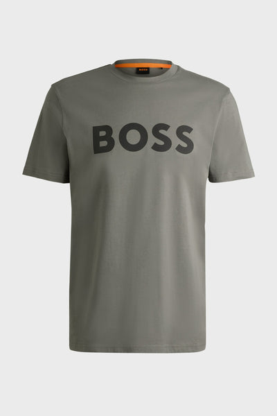 T-shirt (korte mouwen) Grijs - BOSS ORANGE