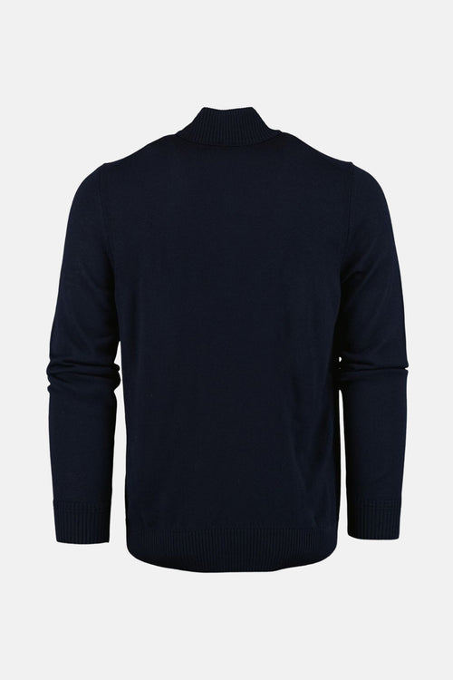 Pull met rolkraag - blauw