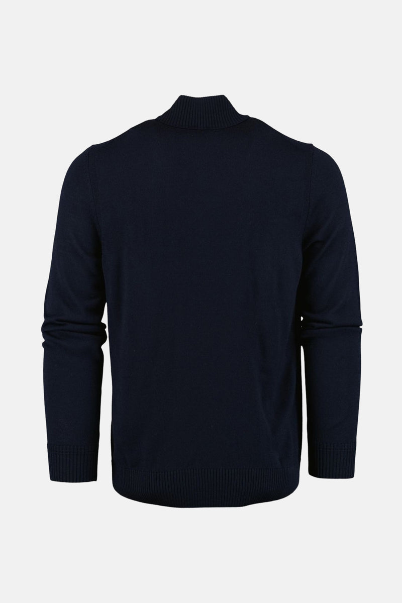 Pull met rolkraag - blauw