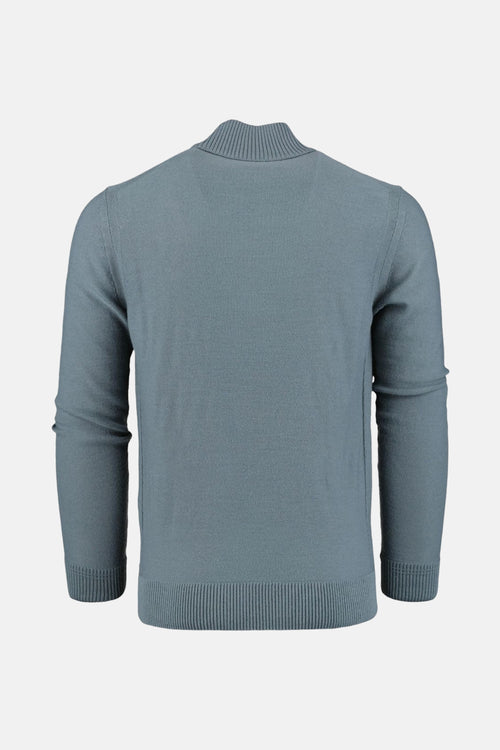 Pull met rolkraag - blauw