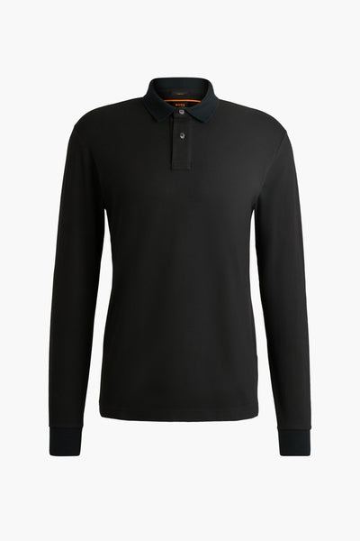 Polo Zwart - BOSS ORANGE
