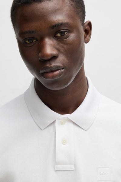 	Heren tops polo korte mouw Wit - BOSS ORANGE
