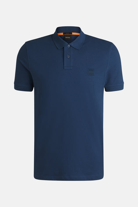 Heren tops polo korte mouw Bleu - BOSS ORANGE
