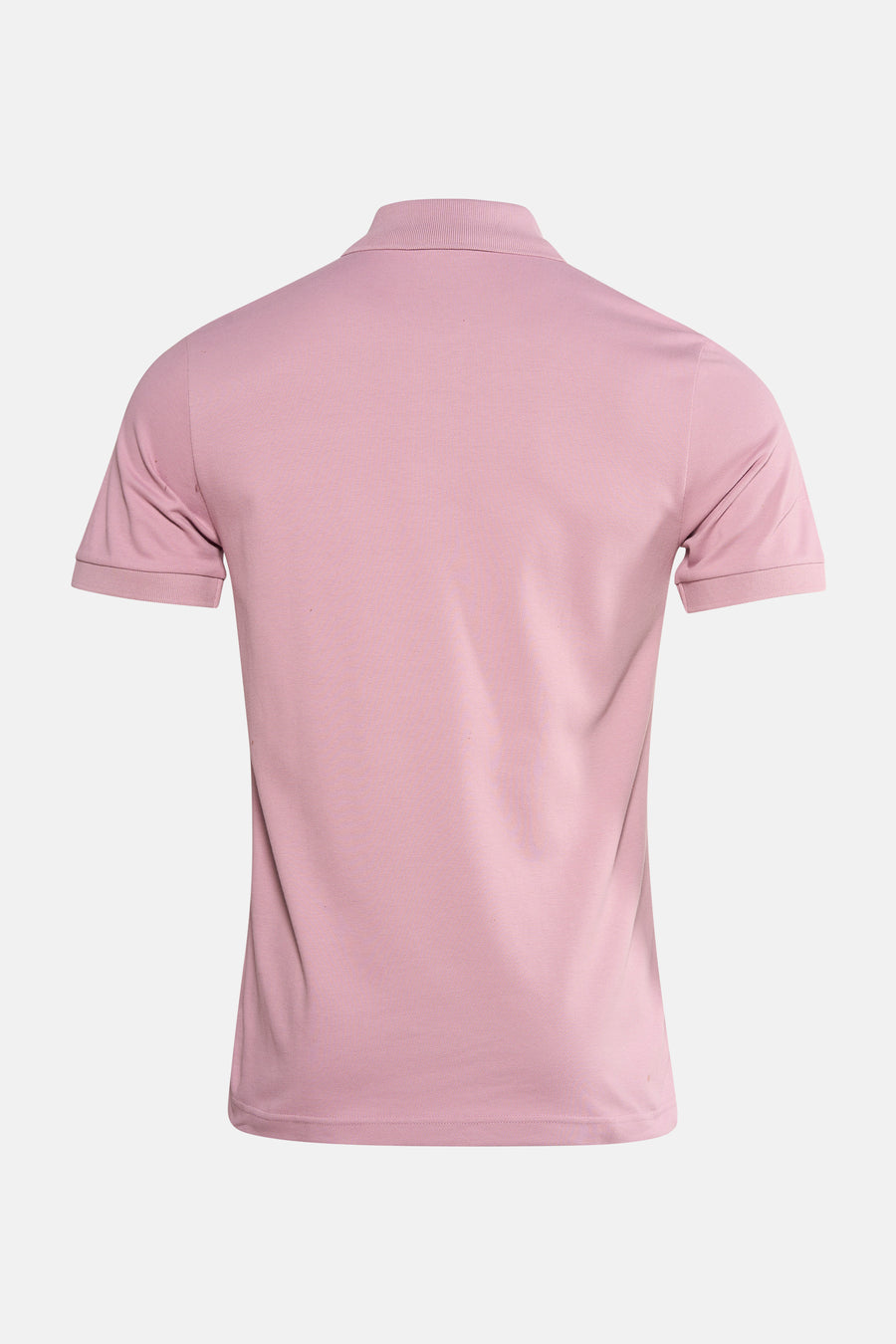 Polo rose à manches courtes de BOSS ORANGE, vue de dos, en maille piquée.