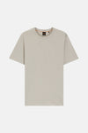 T-shirt à manches courtes gris de BOSS ORANGE avec logo brodé discret.