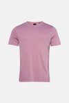 T-shirt à manches courtes rose de BOSS ORANGE, uni avec le logo discret sur la poitrine.