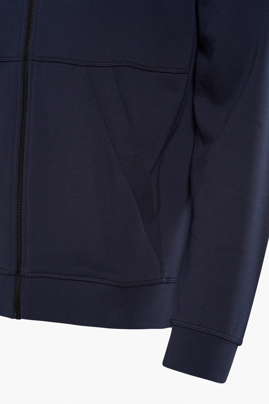 Sweat à capuche bleu de BOSS ORANGE, avec fermeture éclair et poche kangourou