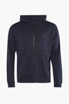 Sweat à capuche bleu marine de BOSS ORANGE avec fermeture éclair et logo discret.