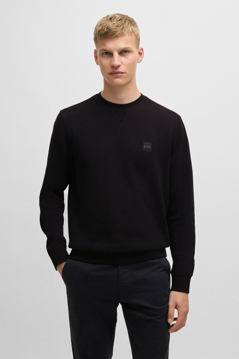 Sweat col rond Noir - BOSS ORANGE