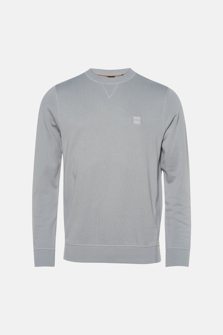 Sweater met ronde hals grijs - BOSS ORANGE