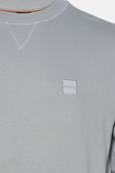 Sweat col O - gris