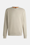 Sweater met ronde hals Beige - BOSS ORANGE