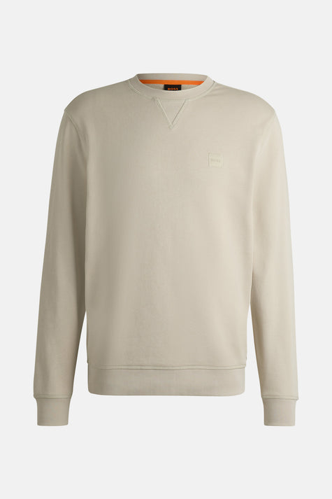 Sweater met ronde hals Beige - BOSS ORANGE
