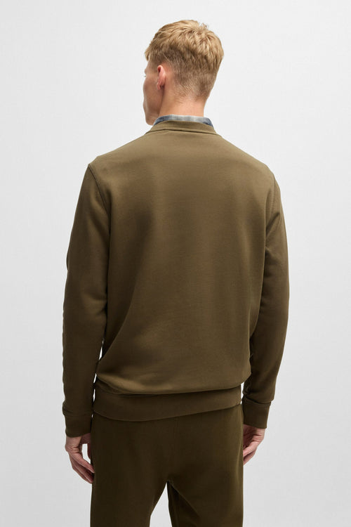 Sweater met ronde hals KAHKI - BOSS ORANGE