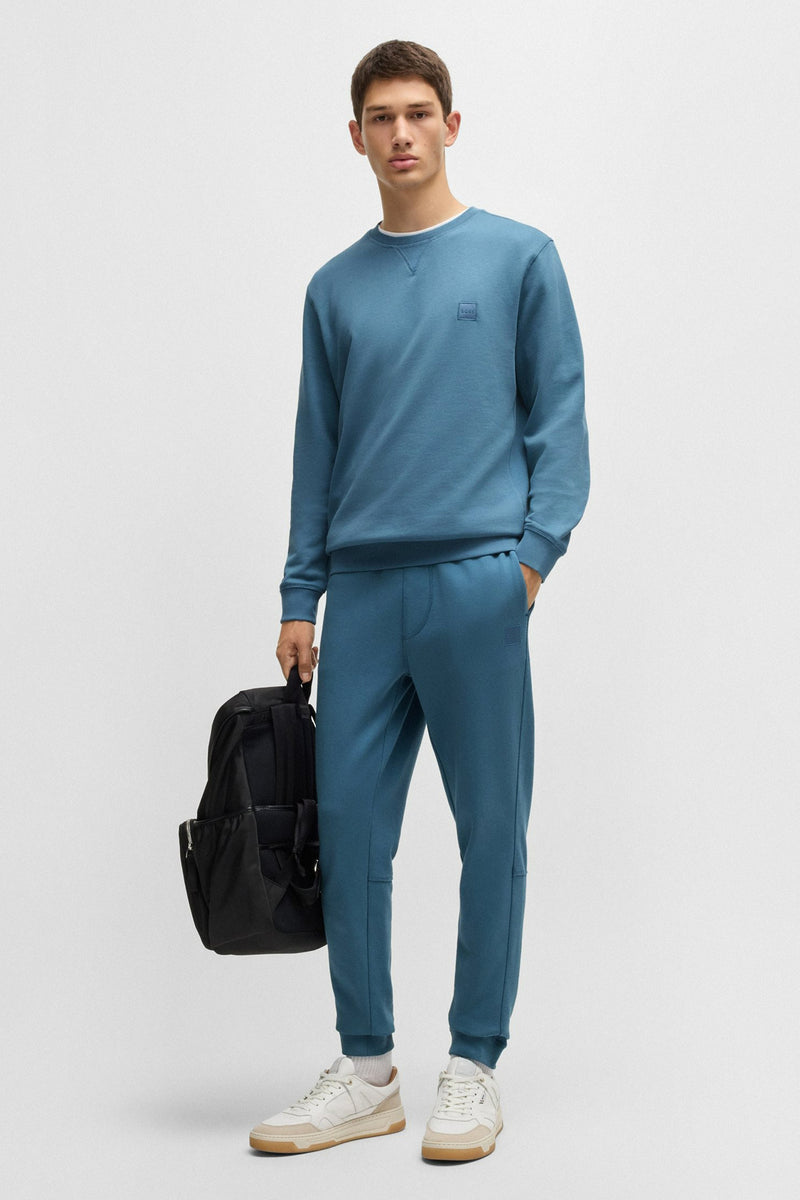 Sweat col rond Bleu - BOSS ORANGE