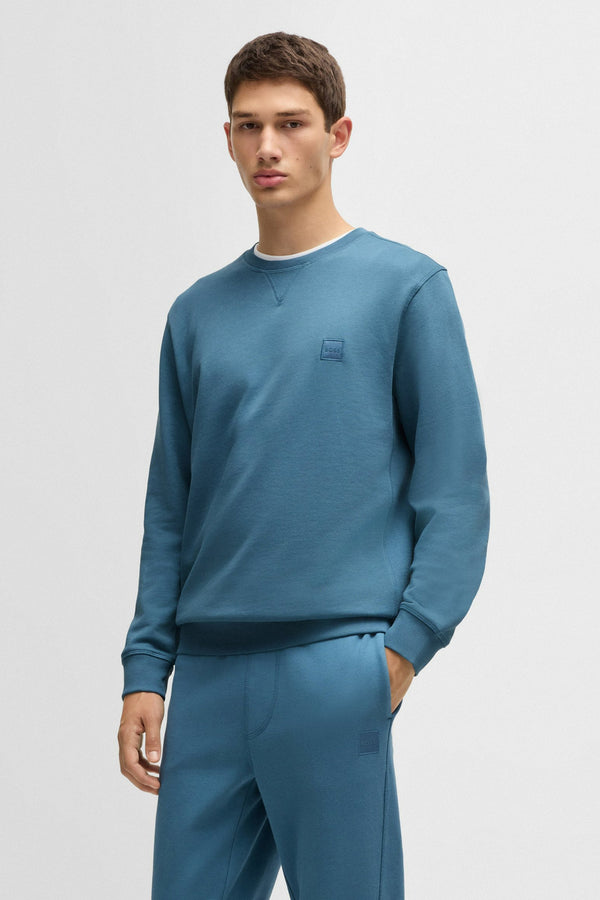 Sweat col rond Bleu - BOSS ORANGE