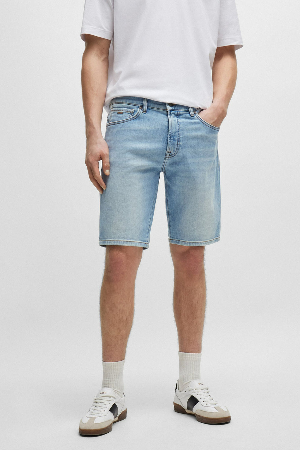Short en jeans LIGHT BLUE DENIM - BOSS ORANGE