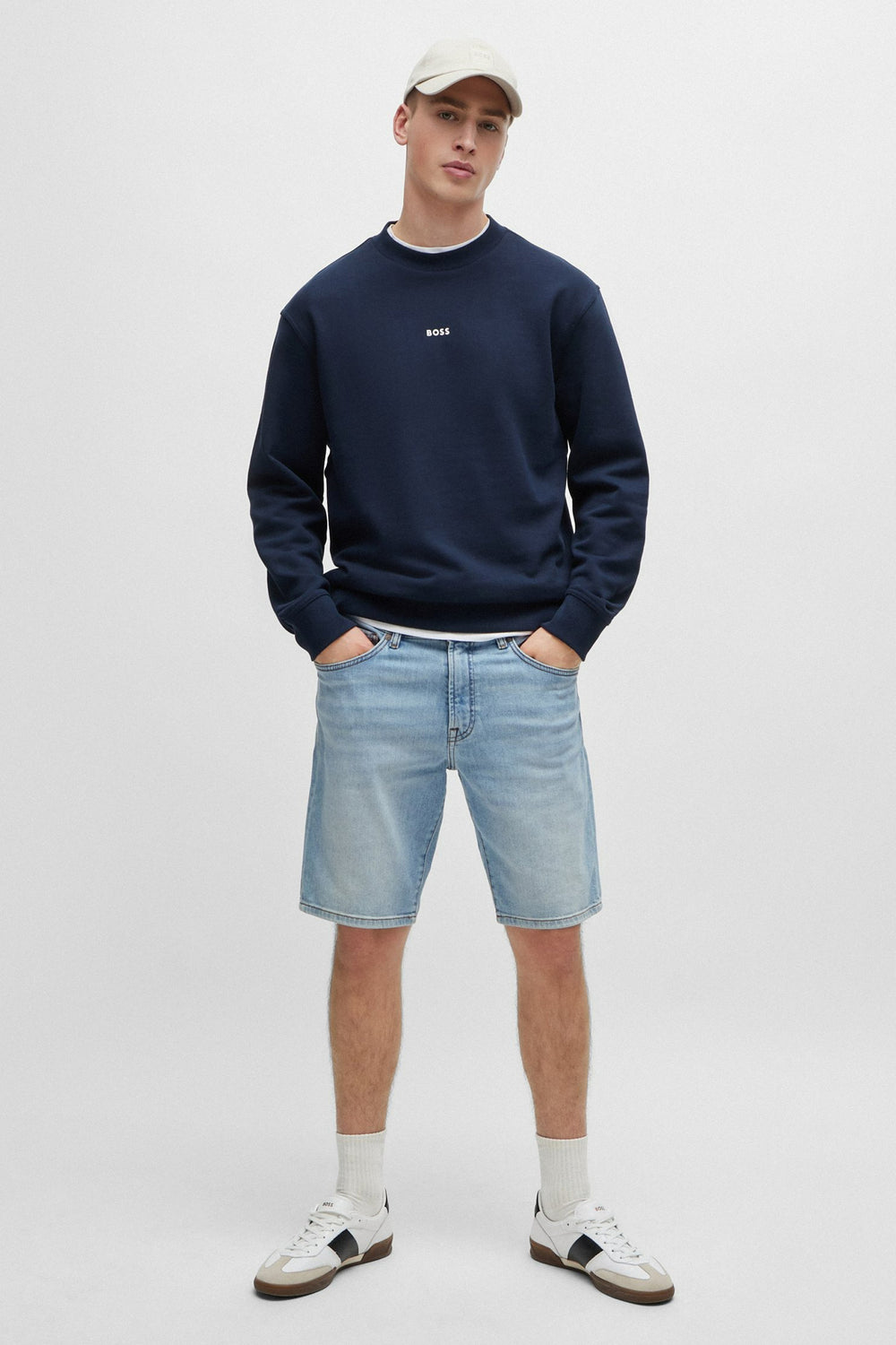 Short en jeans LIGHT BLUE DENIM - BOSS ORANGE