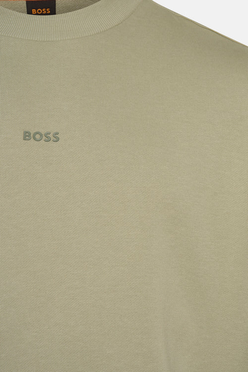 Sweater met ronde hals GREEN - BOSS ORANGE