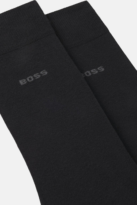 Korte zwarte sokken van BOSS ORANGE, subtiel geweven patroon.