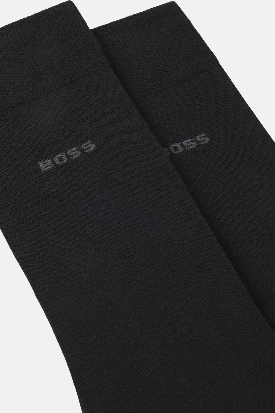 Korte zwarte sokken van BOSS ORANGE, subtiel geweven patroon.
