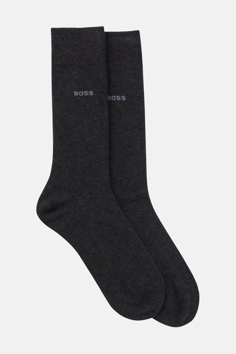 Chaussettes courtes grises de BOSS ORANGE, avec motif tissé subtil.
