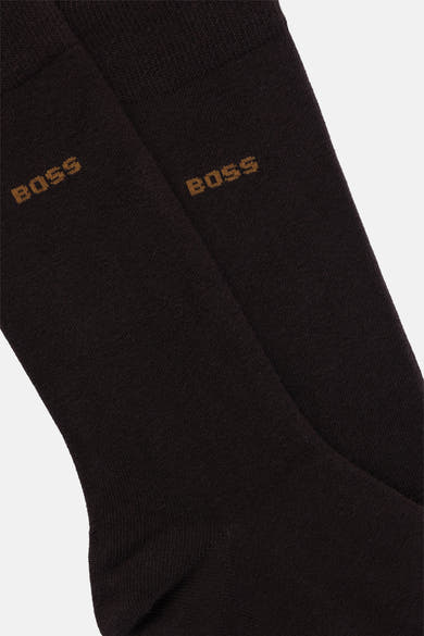 Chaussettes courtes brun par BOSS ORANGE avec le logo discret sur le côté.