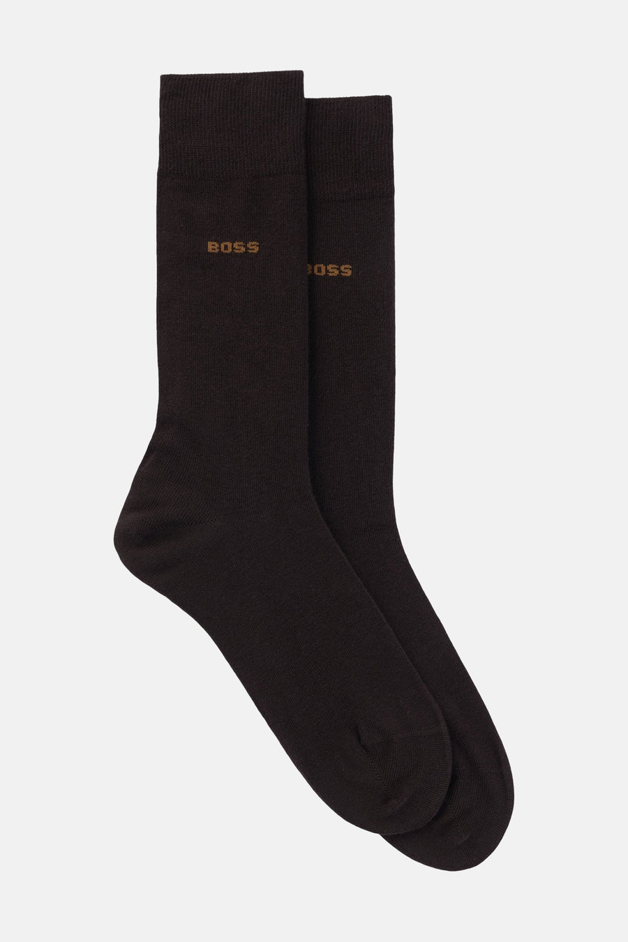 Chaussettes courtes brunes de BOSS ORANGE, avec logo discret sur la tige.