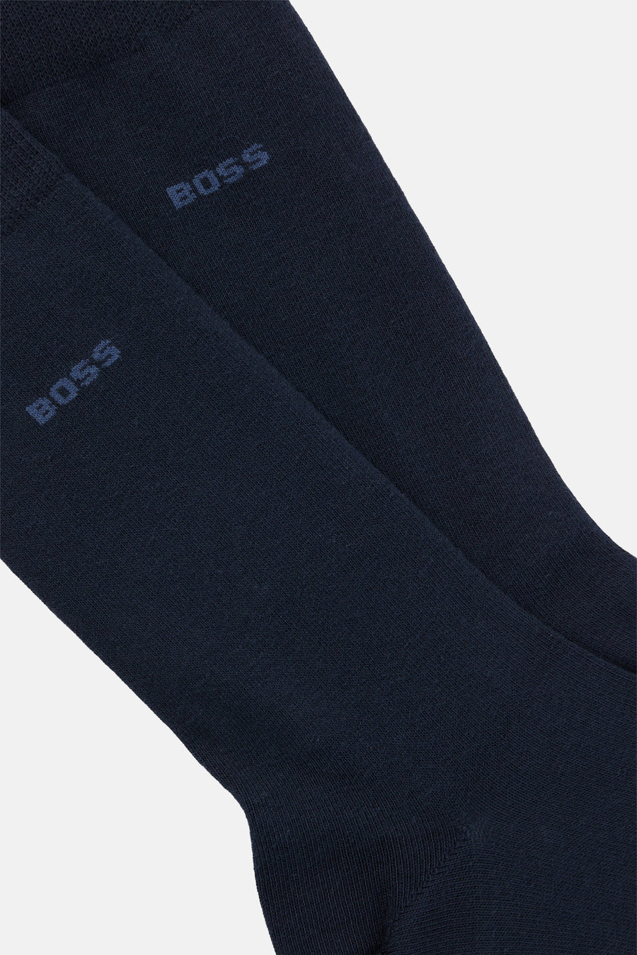 Korte blauwe sokken van BOSS ORANGE, met toon-op-toon logo-opdruk.