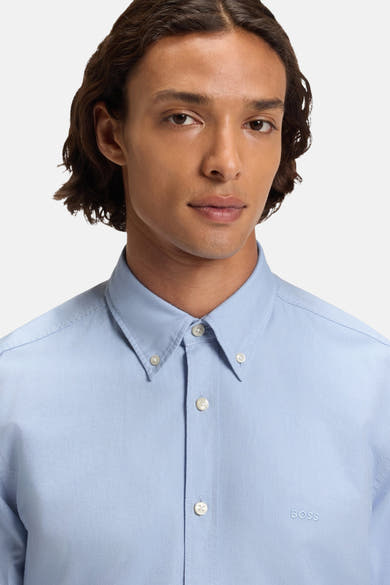 Hemd met lange mouwen - blauw