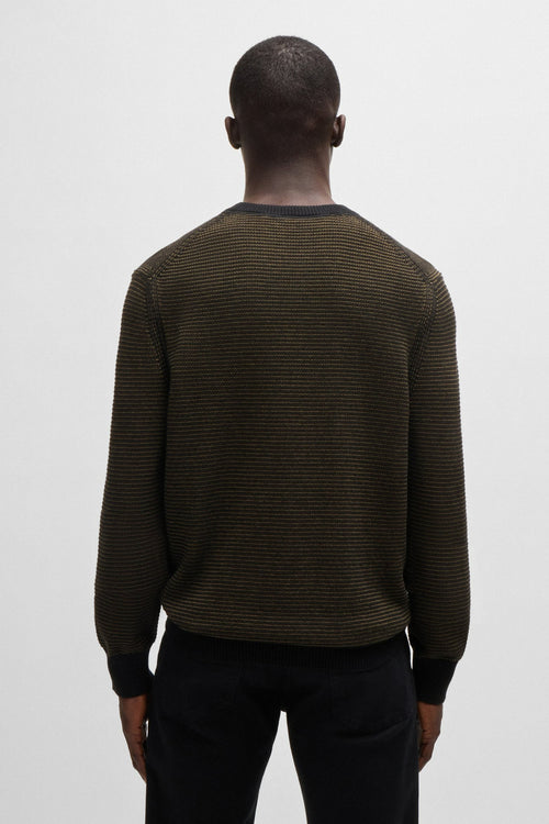 Pull col rond Vert - BOSS ORANGE