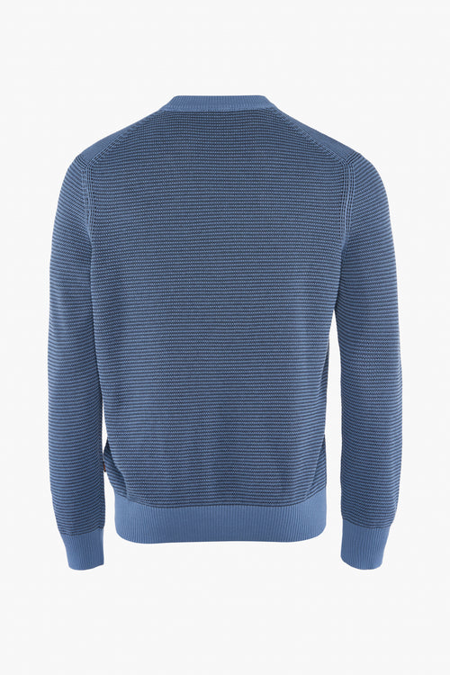 Pull col rond Bleu - BOSS ORANGE