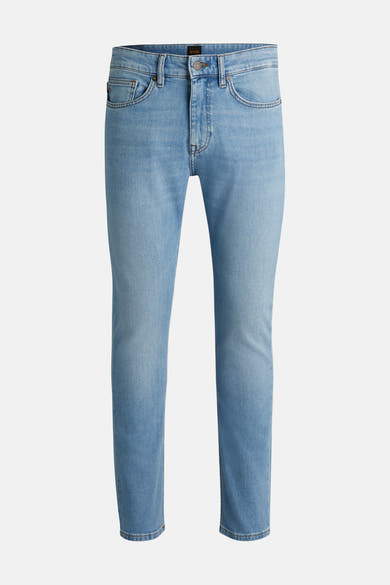 Jean slim en denim bleu clair de BOSS ORANGE, coupe classique et poches apparentes.